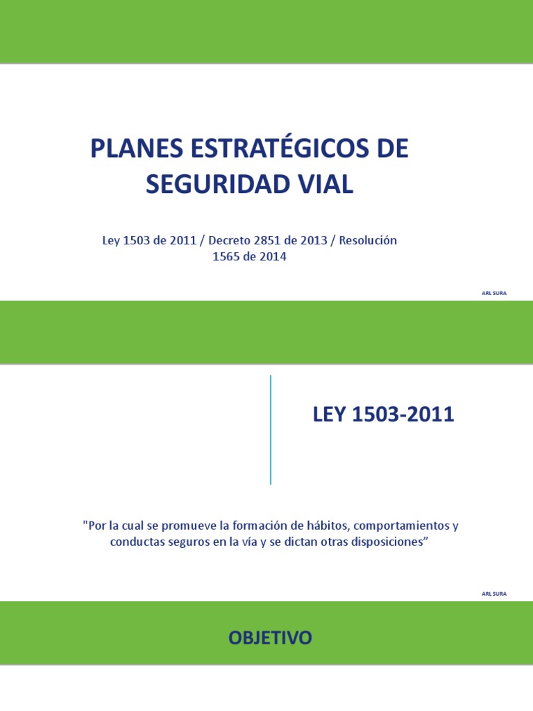 Plan Estrategico de Seguridad Vial | PDF | Seguridad vial | Transporte