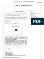 Probabilidad Y Estadistica - Distribución de Bernoulli y Distribución Binomial