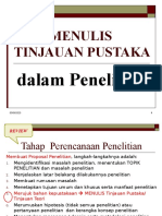 MENULIS TINJAUAN PUSTAKA