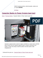Capacitor Banks in Power System (Two)