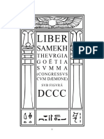 Aleister Crowley - Liber 800 - Liber DCCC - Liber Samekh Thevrgia Goëtia Svmma