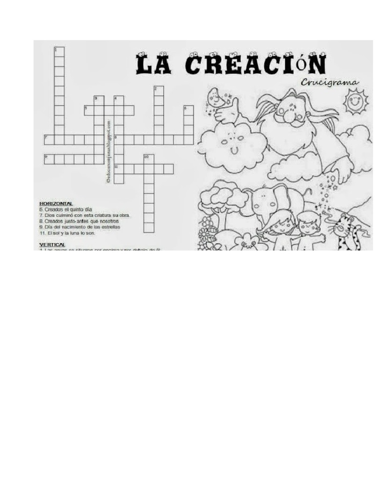 Actividades Sobre La Creacion de Dios | PDF