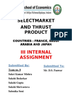 Selectmarket and Thrust Product: Iii Internal Assignment