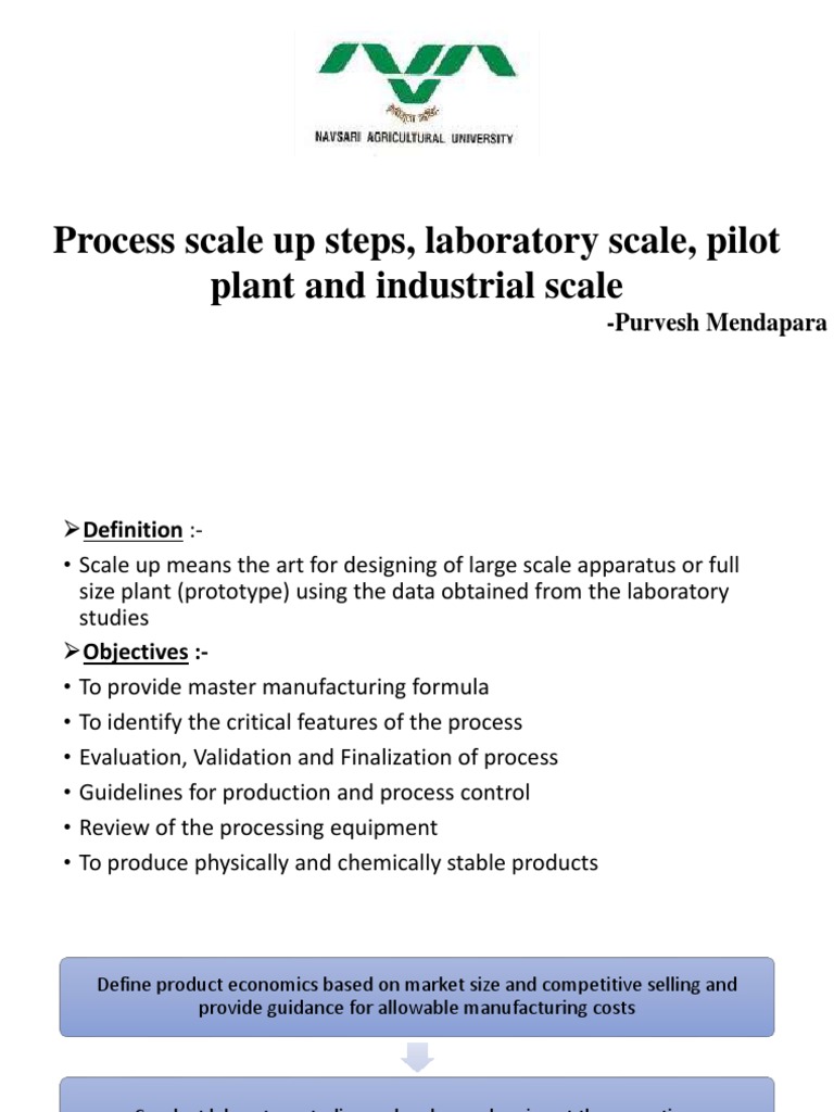 Scale-Up Processes in Industrial Chemistry | PDF | Growth Medium ...