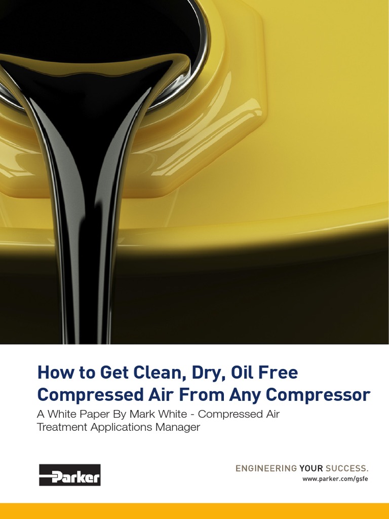 How To Get Clean, Dry, Oil Free PDF Liquids Lubricant