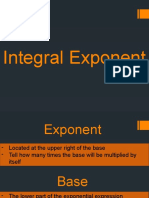 Integral Exponent