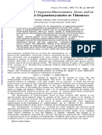 Mixtures With Organoisocyanates or Thioureas: Determination of Organoisothiocyanates Alone and in