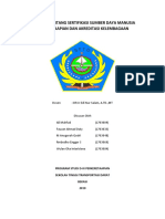 Makalah Tentang Sertifikasi Sumber Daya Manusia Perkeretaapian Dan Akreditasi Kelembagaan