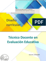 Diseño Curricular Técnico en Evaluación PDF