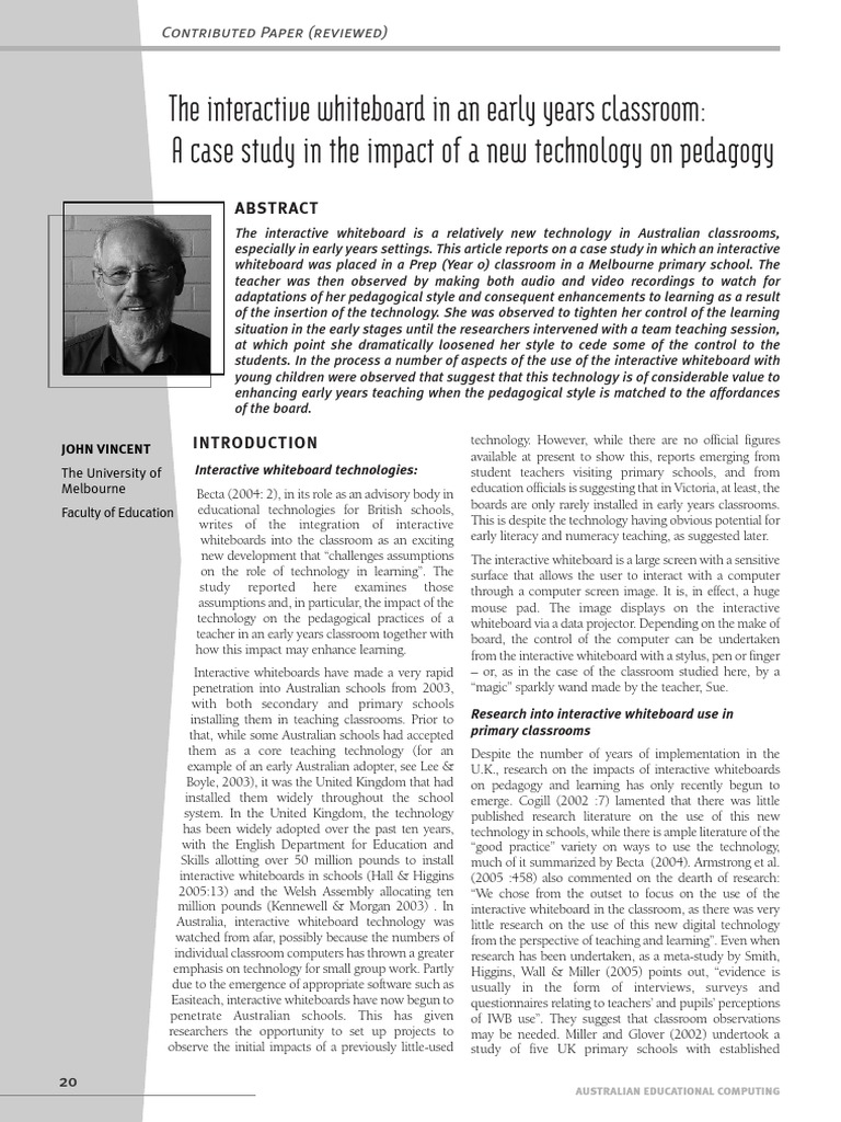 Interactive Whiteboards | PDF | Pedagogy | Teachers