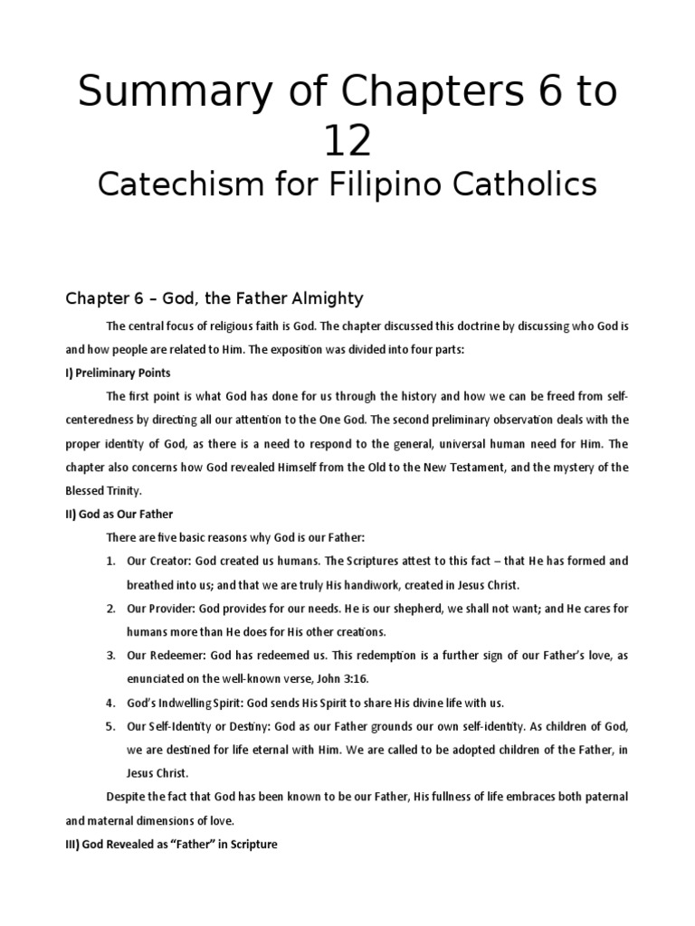 Final Paper Summary of Catechism PDF Resurrection Of Jesus God