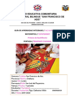 Matematica Primero de Bachi Quinta Guia 1 Circulo Guia PDF