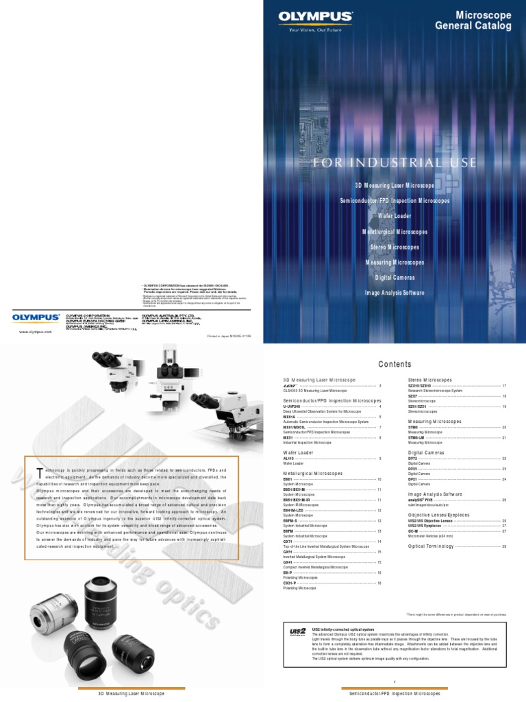 Microscope General Catalog | PDF | Microscope | Optics