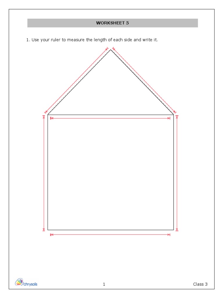 Use Your Ruler To Measure The Length of Each Side and Write It | PDF ...