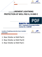 Measurment and Testing of Lightning Protection at Well Pad A, B and C