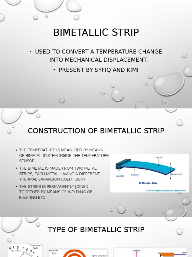 Applications of Bimetallic Strips | PDF | Heating, Ventilating, And Air ...