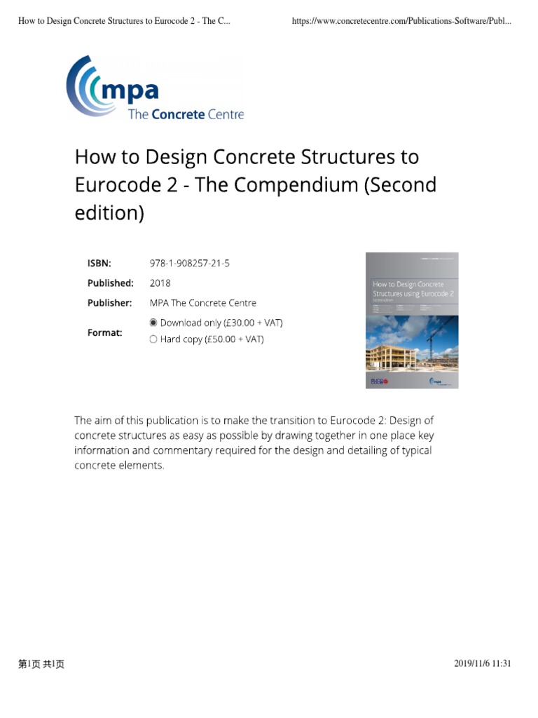 Designing Concrete Structures to Eurocode 2 | PDF