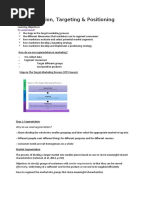 Segmentation, Targeting & Positioning