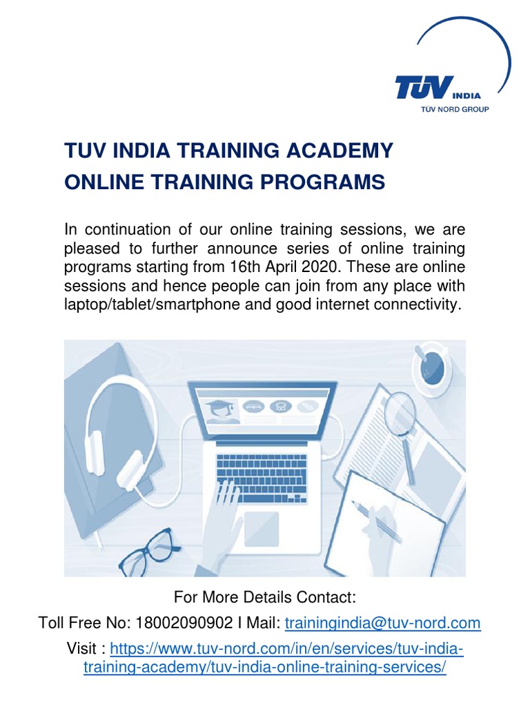 TUV India Online Training Program PDF | PDF | Quality | Prevention