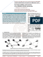 Security Vulnerability and Counter Measures in Mobile Ad Hoc Networks