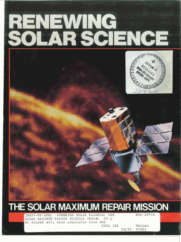 Renewing Solar Science The Solar Maximum Repair Mission | PDF | Solar ...
