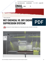 Wet Chemical vs. Dry Chemical Fire Suppression Systems