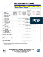 Training Schedule (OPITO) PDF