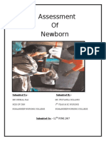 Assessment of Newborn: Submitted To:-Submitted By