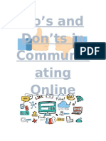 Do's and Don'ts in Communic Ating Online
