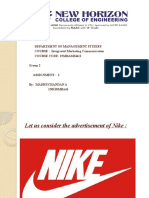 Nike IMC Course Assignment