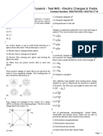 Test 45 - Electric Charges & Fields - Middle of Pyramid