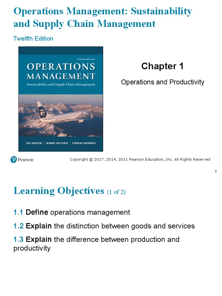Operations Management: Sustainability and Supply Chain Management | PDF ...