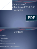 Fabrication of Al 6082-SiC Composite via Sand Casting