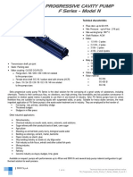 Progressive Cavity Pump F Series - Model N: Technical Characteristics