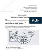 Experiment 1: Synchro:Transmitter and Transformer