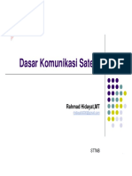 Dasar Komunikasi Satelit: Rahmad Hidayat, MT