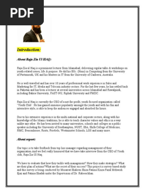 management report
