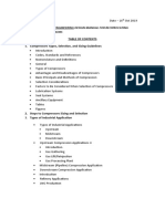DR - Reciprocating Compressor Table of Contents (Process)