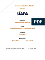 Cultura organizacional y entorno empresarial UAPA
