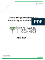 Detailed Design Document of Forecasting and Scheduling - Telangana REMC - Climate Connect - OSI PDF