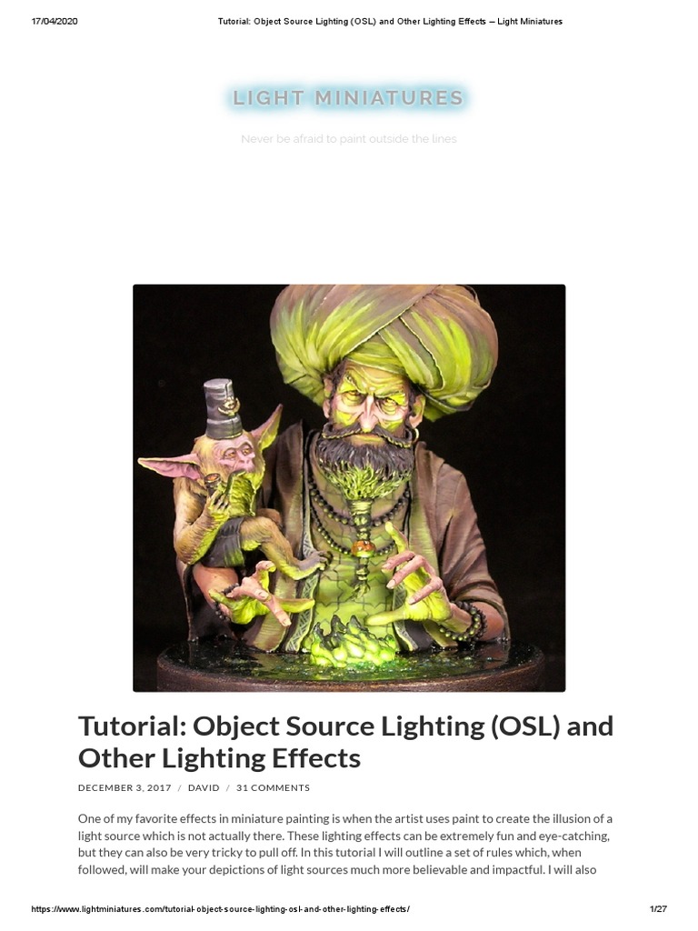 Tutorial: Object Source Lighting And Other Lighting Effects – LEFMAT
