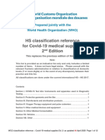 HS Classification Reference For Covid-19 Medical Supplies 2 Edition