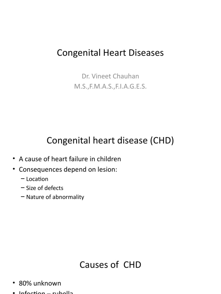 Congenital Heart Disease | PDF | Congenital Heart Defect | Atrium (Heart)