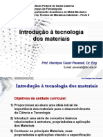 Introdução à tecnologia dos materiais