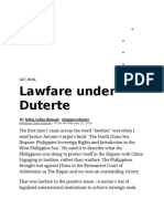 Lawfare Under Duterte: Columnists