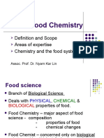 Food Chemistry: Definition and Scope Areas of Expertise Chemistry and The Food System