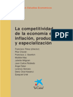 La Competitividad de La Economía Española. Inflación, Productividad y Especialización
