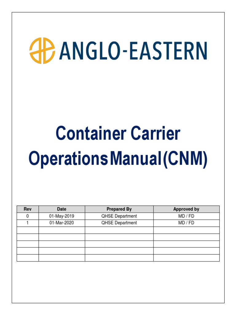 Container Carrier Pdf Pdf Cargo Ships
