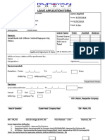 Leave Application Form (For All)