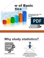 Review of Basic Statistics: "There Are Three Kinds of Lies: Lies, Damned Lies, and Statistics." (B.D. Israeli)